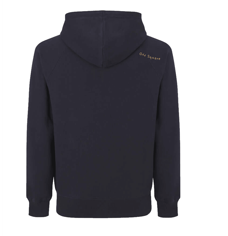 Sweater Hooded Zip Offsquare logo op de borst achterkant